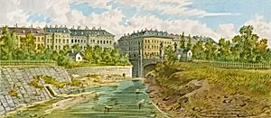 Die Elisabethbrücke über den Wienfluss
