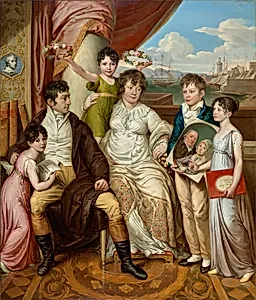 Die Familie des Großhändlers Johann Christian Edler von Bruchmann