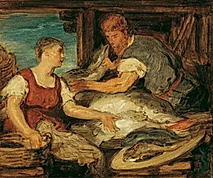 Die Fischverkäuferin