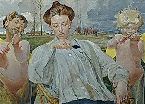 Die Frau des Künstlers by Jacek Hyacinth Malczewski