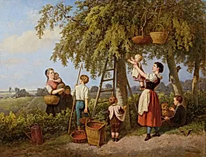 Die Kirschenernte by Theodor Hosemann