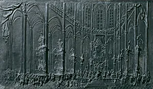 Die Krönung Maria Theresias im Dom zu Prag zum "König" von Böhmen am 12. Mai 1743