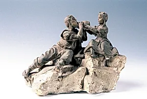 Die Labung - Entwurf den Marktbrunnen in Decin (Tetschen-Bodenbach) an der Elbe, Ústecký kraj, Tschechische Republik