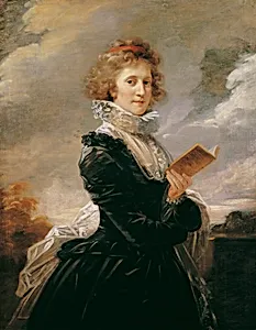 Die Schauspielerin Josefa Hortensia Füger, die Frau des Künstlers