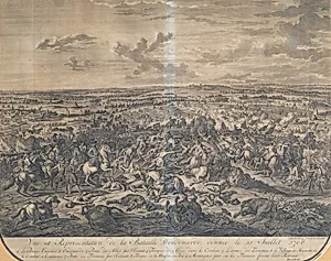 Die Schlacht bei Oudenaarde am 11. Juli 1708