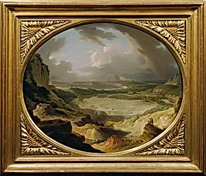 Die Solfatara gegen das Meer