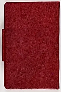 Einband rotes Skizzenbuch aussen Rückseite by Gustav Klimt