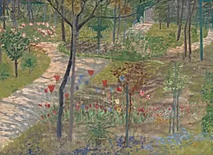 Einblick in einen Park. Studie