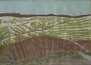 Einsame Landschaft. Studie