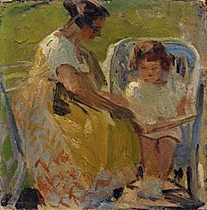 Elle Lanzer und ihre Tochter Bettina by Otto Friedrich