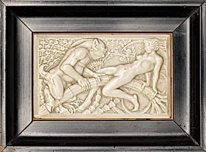 Faun und liegende Nymphe