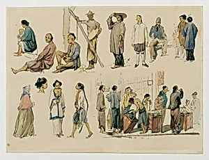 Figurenstudien von Chinesen
