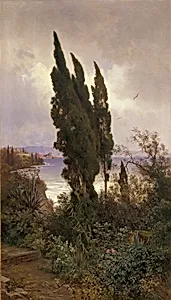 Garten vor dem königlichen Schloss auf Korfu