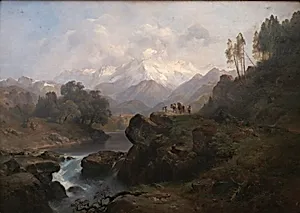Gebirgslandschaft mit dem Wiesbachhorn
