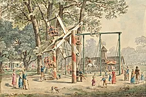 Haspel und Schaukel im Wurstelprater in Wien