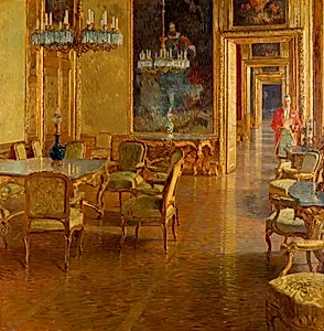 Interieur im Winterpalais des Prinzen Eugen von Savoyen in der Himmelpfortgasse