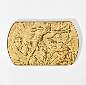 Jagdsportliche Ausstellung. Plakette für die Internationale Jagdausstellung 1910