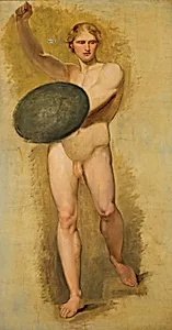 Jüngling mit Schild