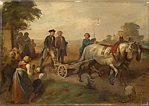 Kaiser Joseph II. (1741-1790) am Pflug