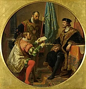 Kaiser Karl V. und König Franz I. bei Pavia 1525