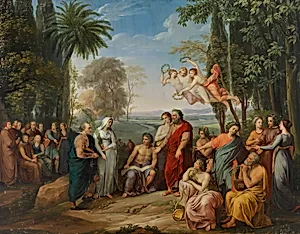 Klopstock unter den Dichtern im Elysium