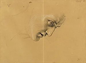 Kopfstudie by Peter Krafft