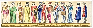 Kostümfigurinen berühmter historischer Personen by Franz von Matsch
