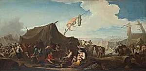 Lagerleben mit Marketenderzelt