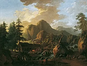 Landschaft mit Hammerwerk