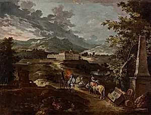 Landschaft mit Schloss Stattenberg