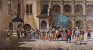 Landsknecht und Fähnrich