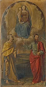 Maria mit Jesuskind und den Heiligen Petrus und Paulus
