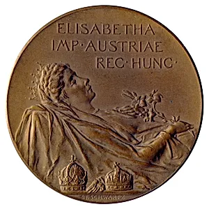 Medaille anlässlich des Todes von Kaiserin Elisabeth