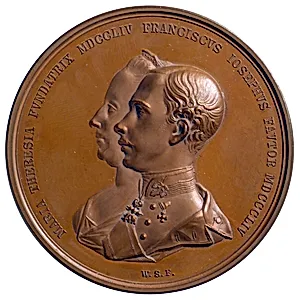 Medaille auf das 100jährige Jubiläum der k. u. k. Orientalischen Akademie (1754–1854)