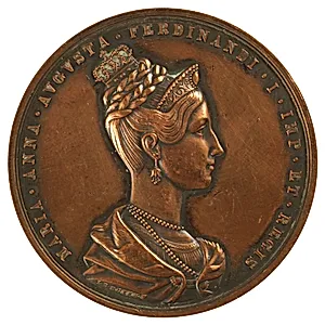Medaille auf Maria Anna, die Gemahlin Kaiser Ferdinands I.