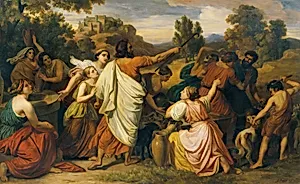 Moses beschützt die Töchter Requels