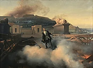 Oberst Allnoch auf der Budapester Kettenbrücke