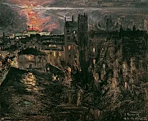 Paris bei Nacht mit Eiffelturm