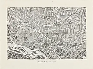 Perspektivkarte des Marchfeldes. Umgebung von Sachsengang by Franz Xaver Schweickhardt