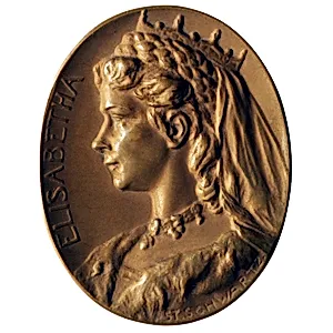 Plakette mit dem Bildnis von Kaiserin Elisabeth