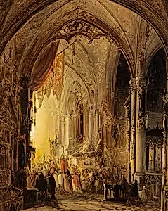 Prozession in einer Kathedrale