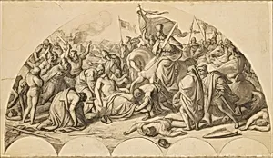 Rudolf I. von Habsburg an der Leiche Przemysl Ottokars II. von Böhmen