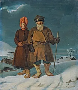 Russisches Bauernpaar