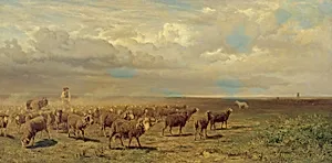 Schafherde in der Puszta