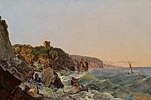 Schiffbruch an der Küste bei Neapel