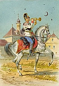 Soldat zu Pferd by Franz Gerasch