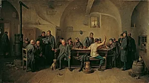 Soldaten in der Kantine