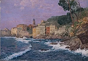Stadt an der Riviera