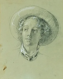 Studie zu "Hermann und Dorothea im Weinberg" by Peter Krafft