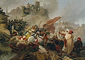 Sturm der Türken auf die Löwelbastei